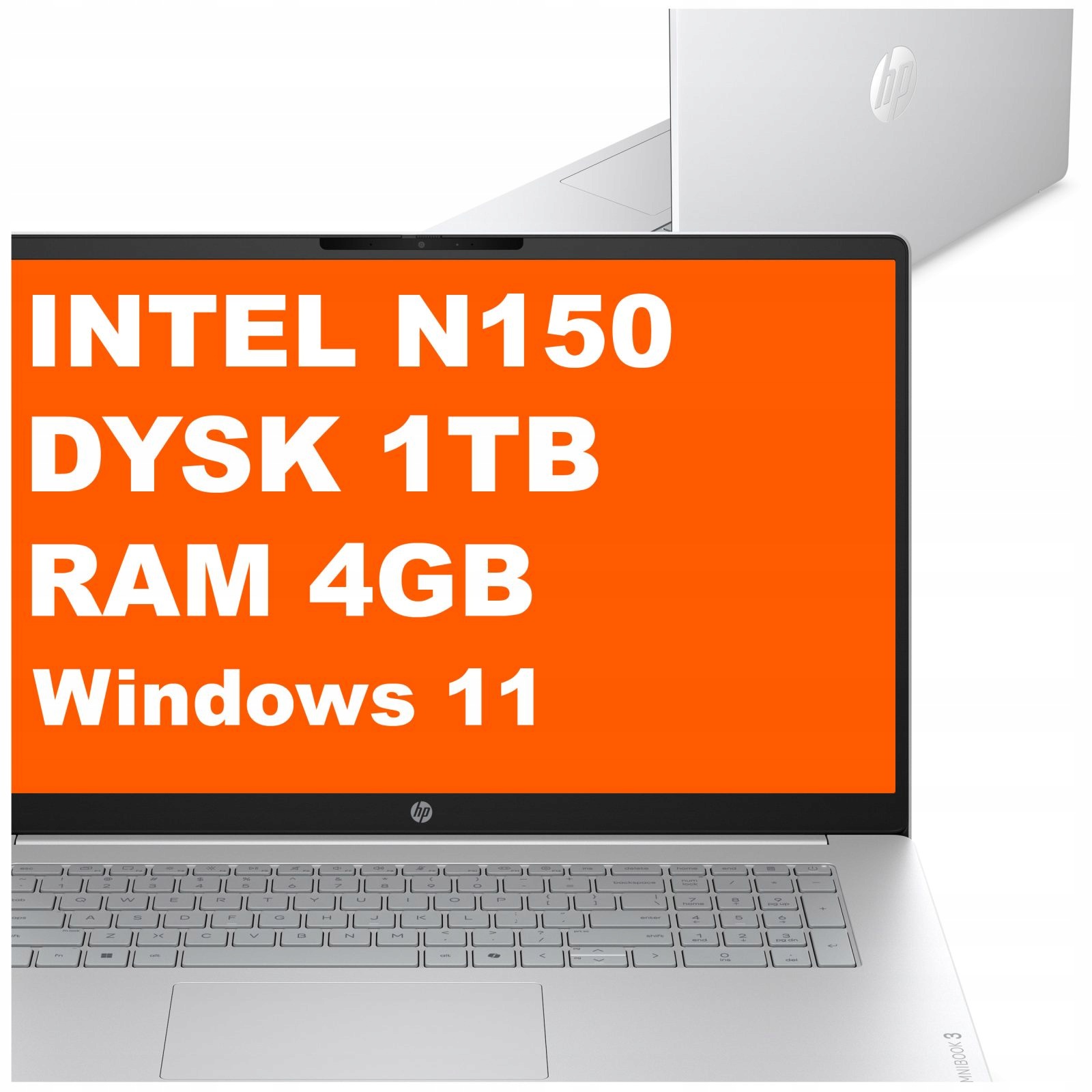 Laptop Hp OmniBook 3 17-dk Intel N150 4GB 128GB 17,3" Hd+ Win 11 Srebrny