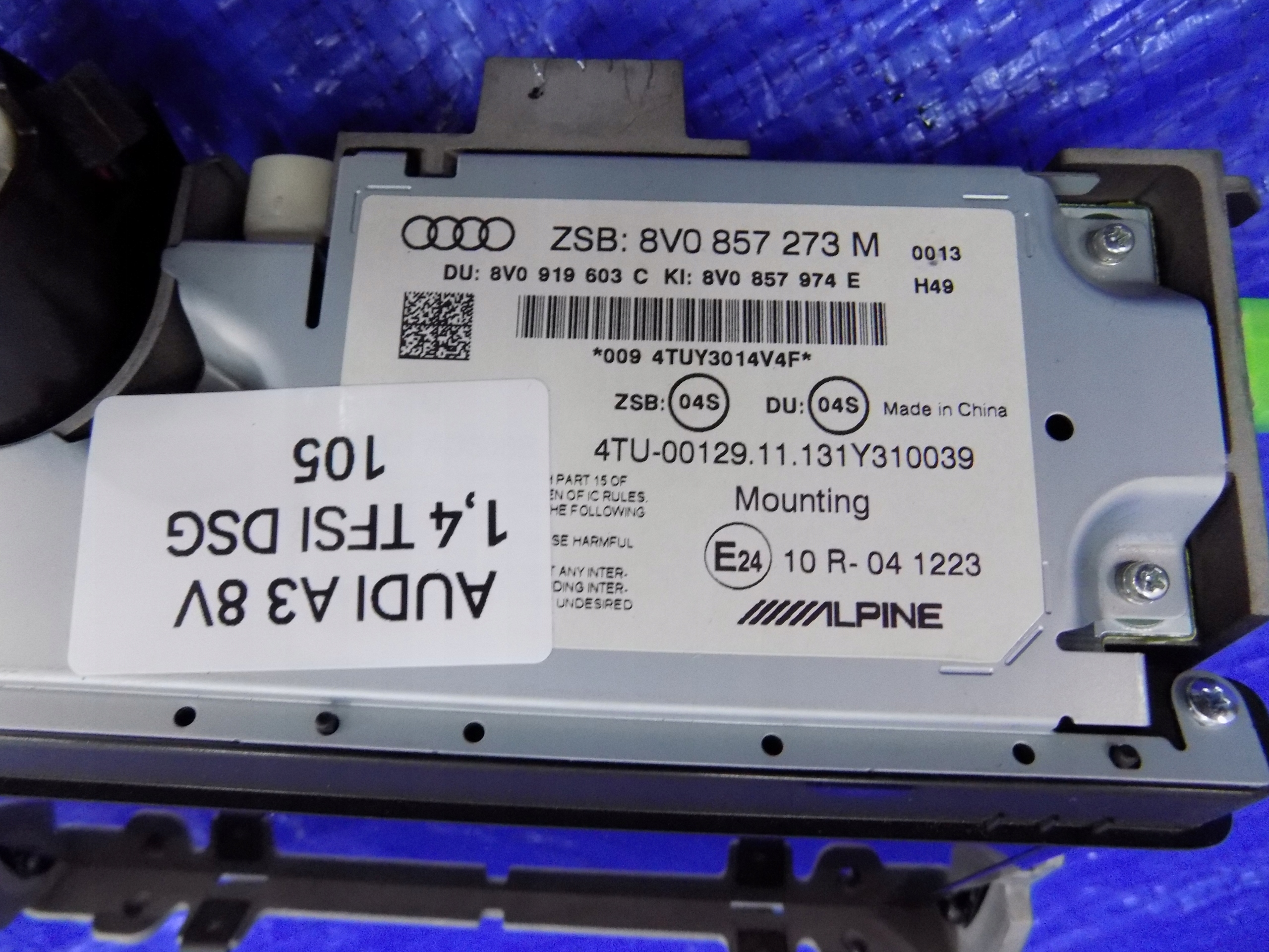 Display MONITOR AUDI A3 8V 1,4TFSI