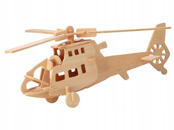 Helikopter wojskowy składanka drewniana P007