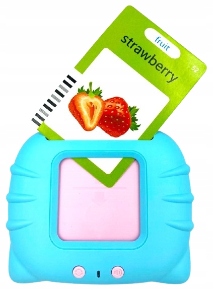 CZYTNIK KART DO NAUKI ANGIELSKIEGO KARTY do WCZESNEJ NAUKI JĘZYKA 224 słowa Materiał plastik