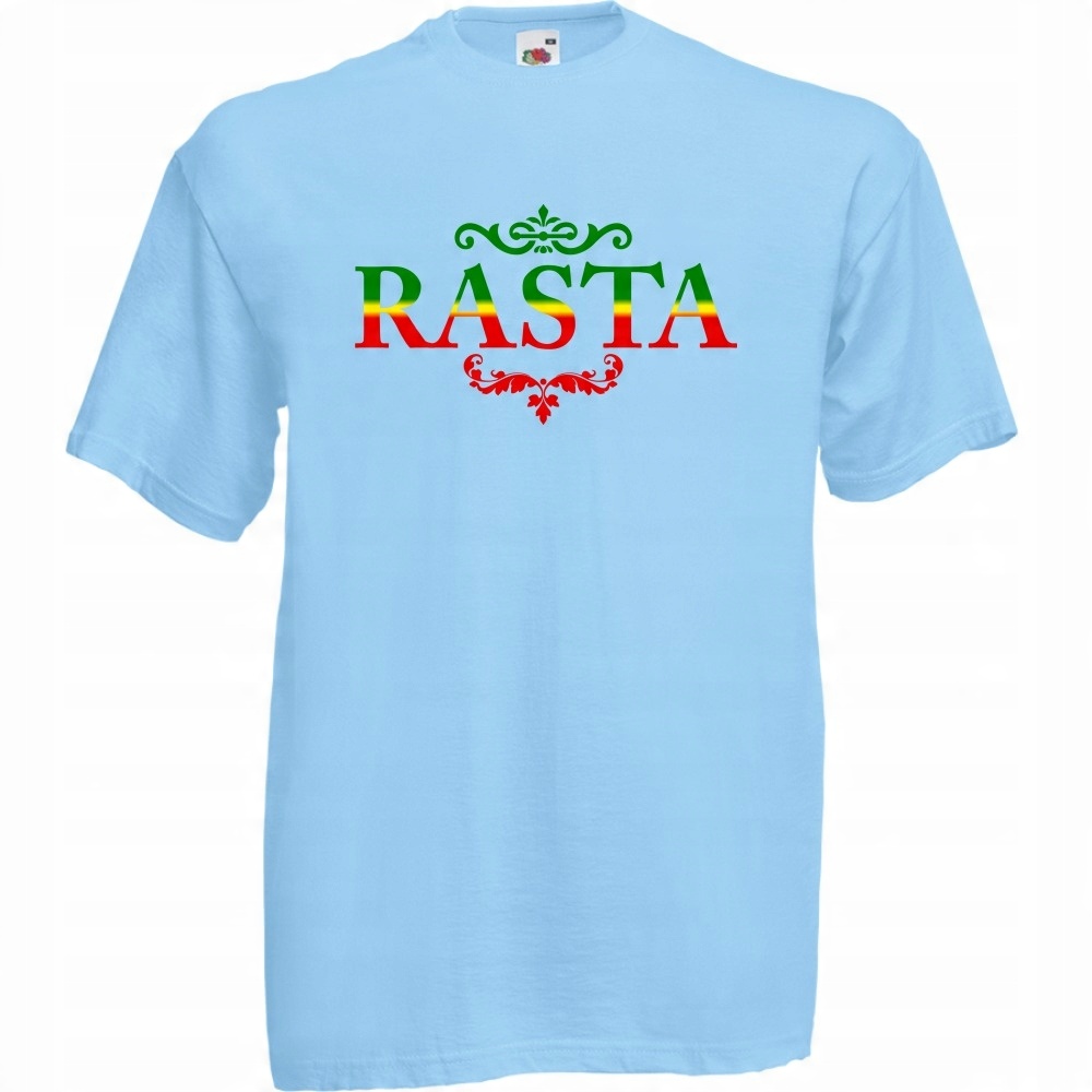 

Koszulka z nadrukiem reggae rasta rastaman XL błęk