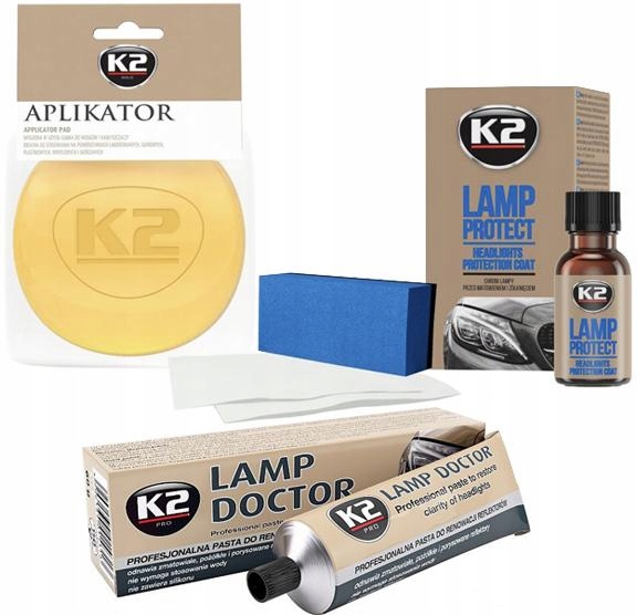 K2 LAMP DOCTOR PROTECT DO RENOWACJI LAMP ZESTAW Rodzaj polerowanie lamp