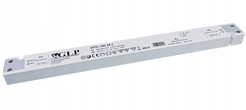 Zasilacz meblowy do taśm pasków Led Slim 100W 24V 4,17A GTPC-100-24-S