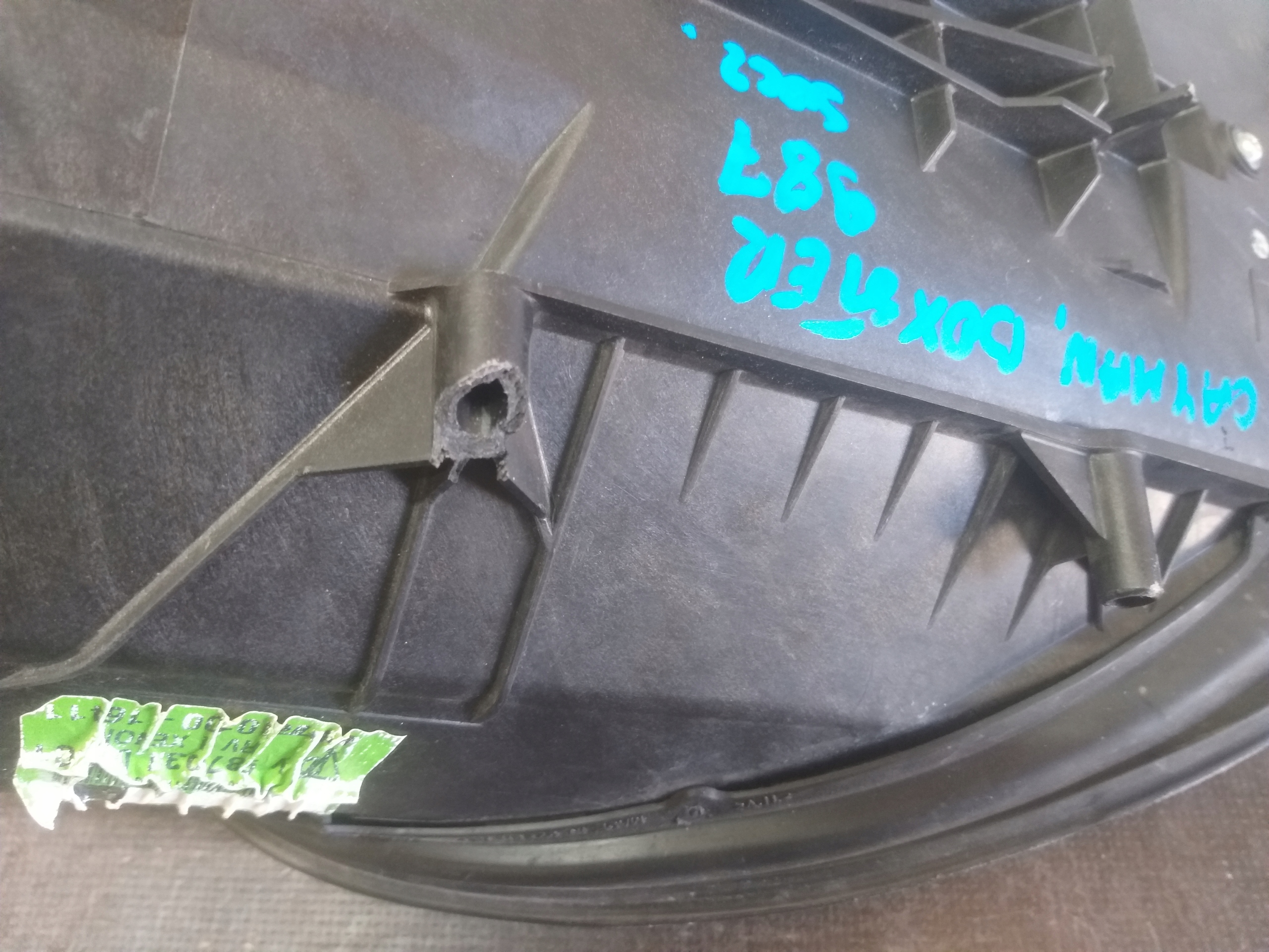 light front left PORSCHE CAYMAN BOXSTER 987 lens
