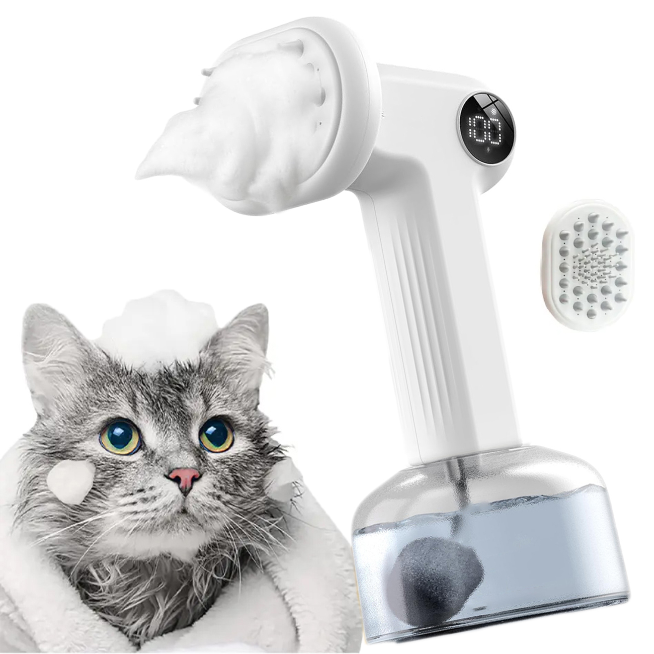 Levně Auto Psů Dávkovač Pěnového Mýdla Elektrický Stroj Na Čištění 2 Režimy