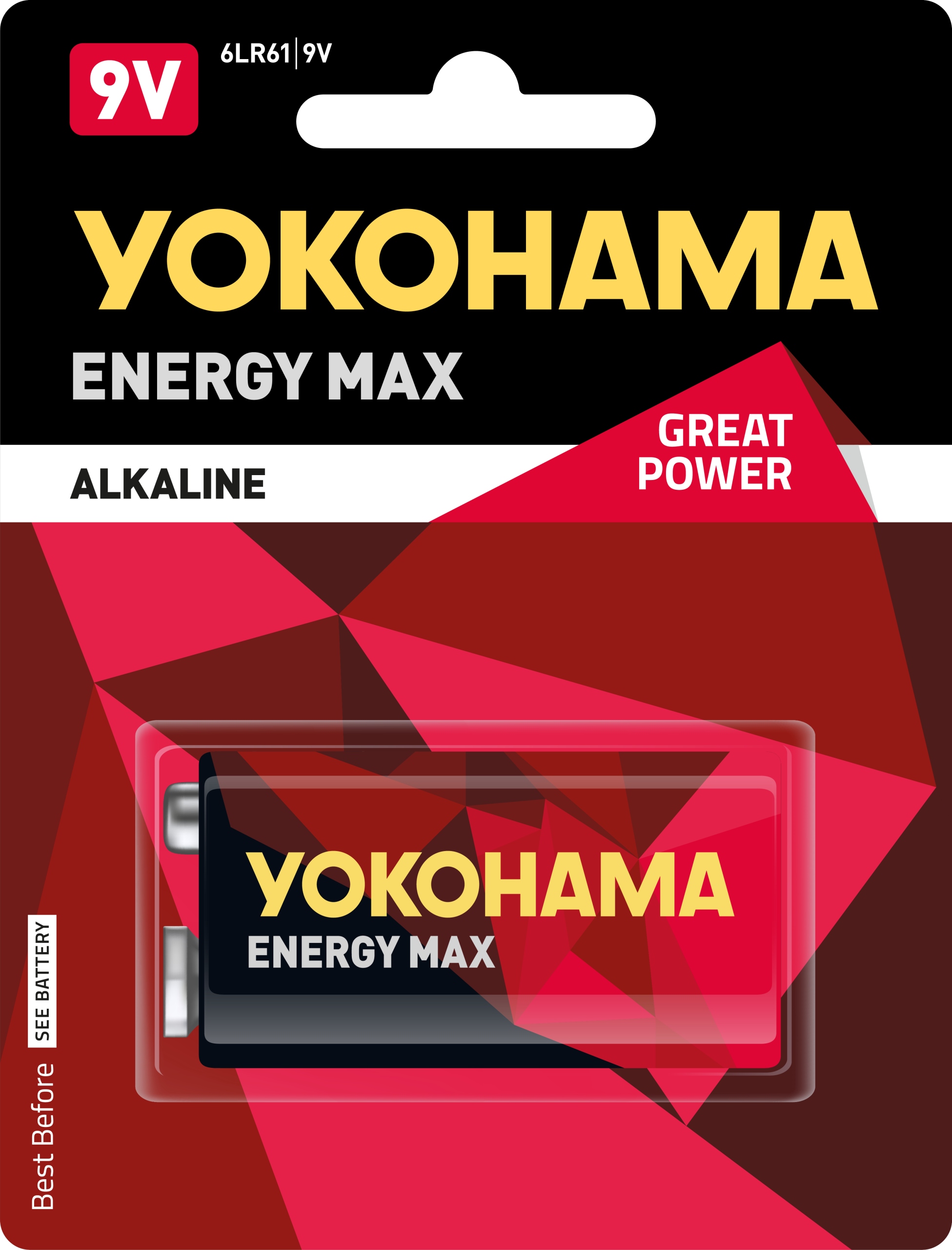 

Bateria Alkaliczna Yokohama Energy Max 9V 9B 6F22