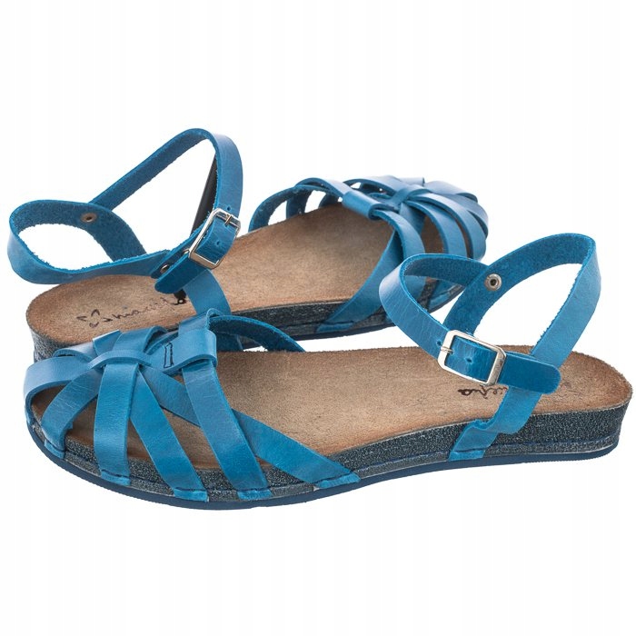 

Buty Damskie Sandały Maciejka Niebieskie 03074-43