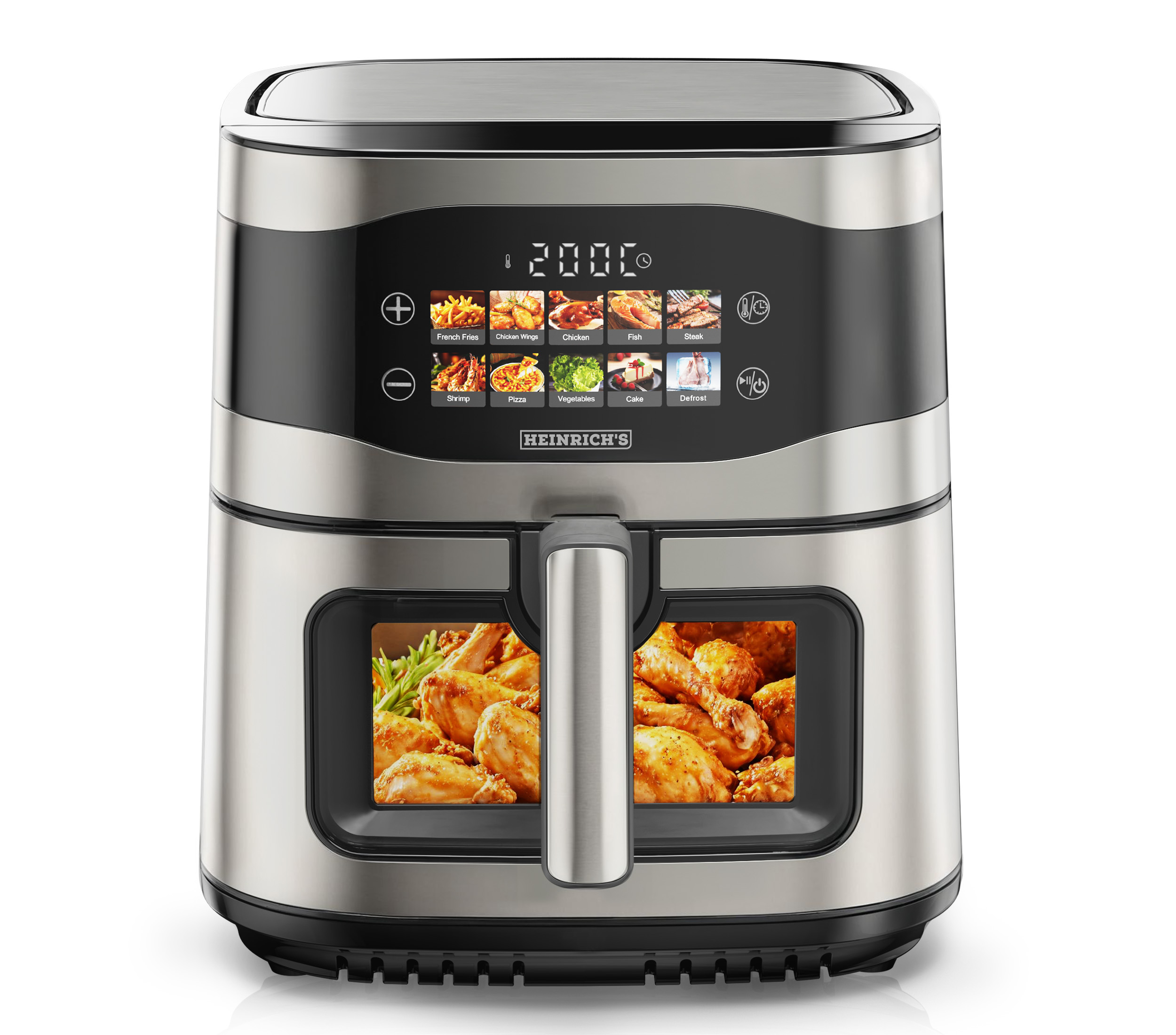 Horkovzdušná fritéza s oknem 9L 1800W Air Fryer 10 programů Heinrich's 8219
