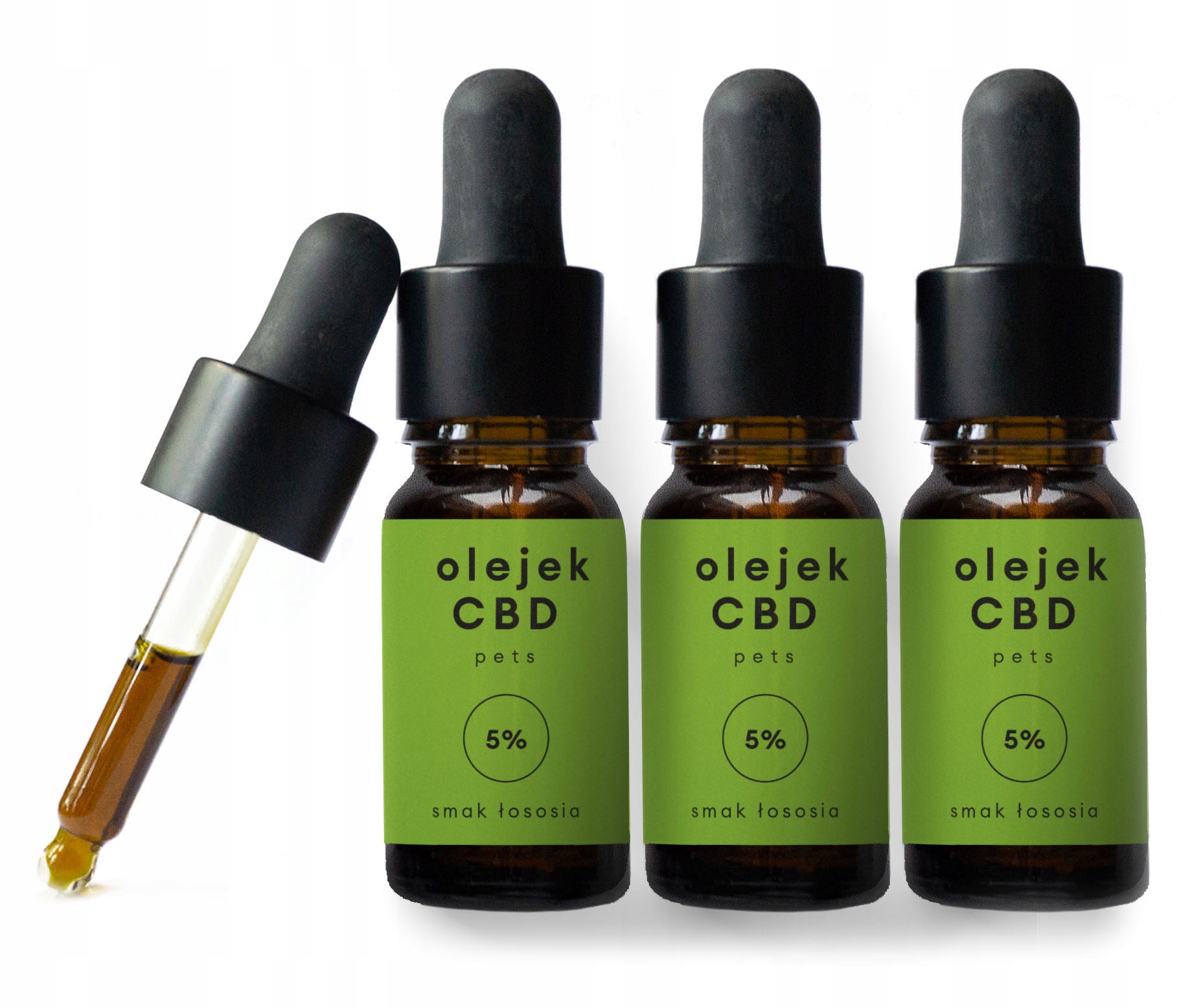 Levně Cbd olej 5% pro zvířata 3 x 10 ml Full Spectrum Pes Kočka Bez Thc