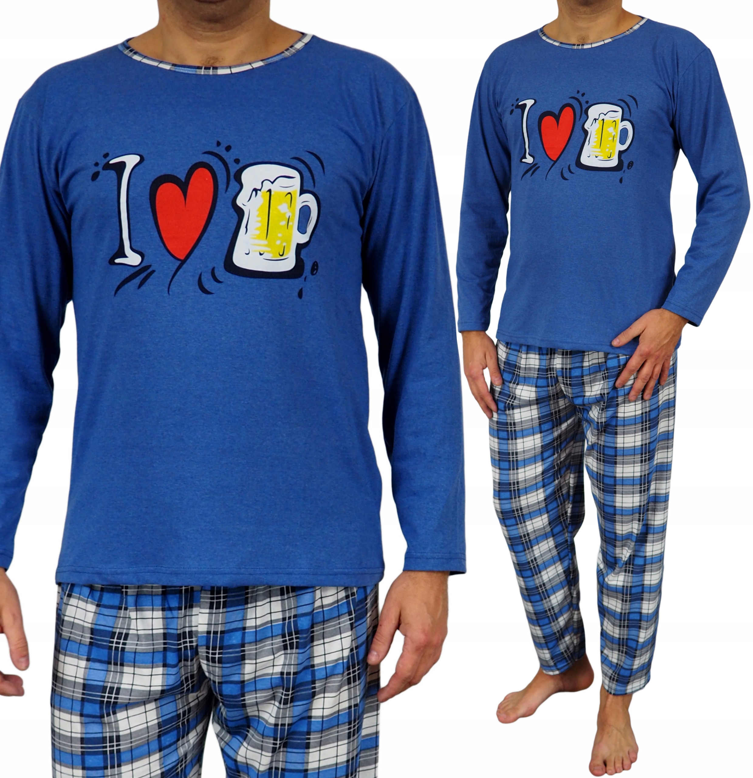 

Piżama Męska XXL krata Bawełna prezent Chłopak 2XL