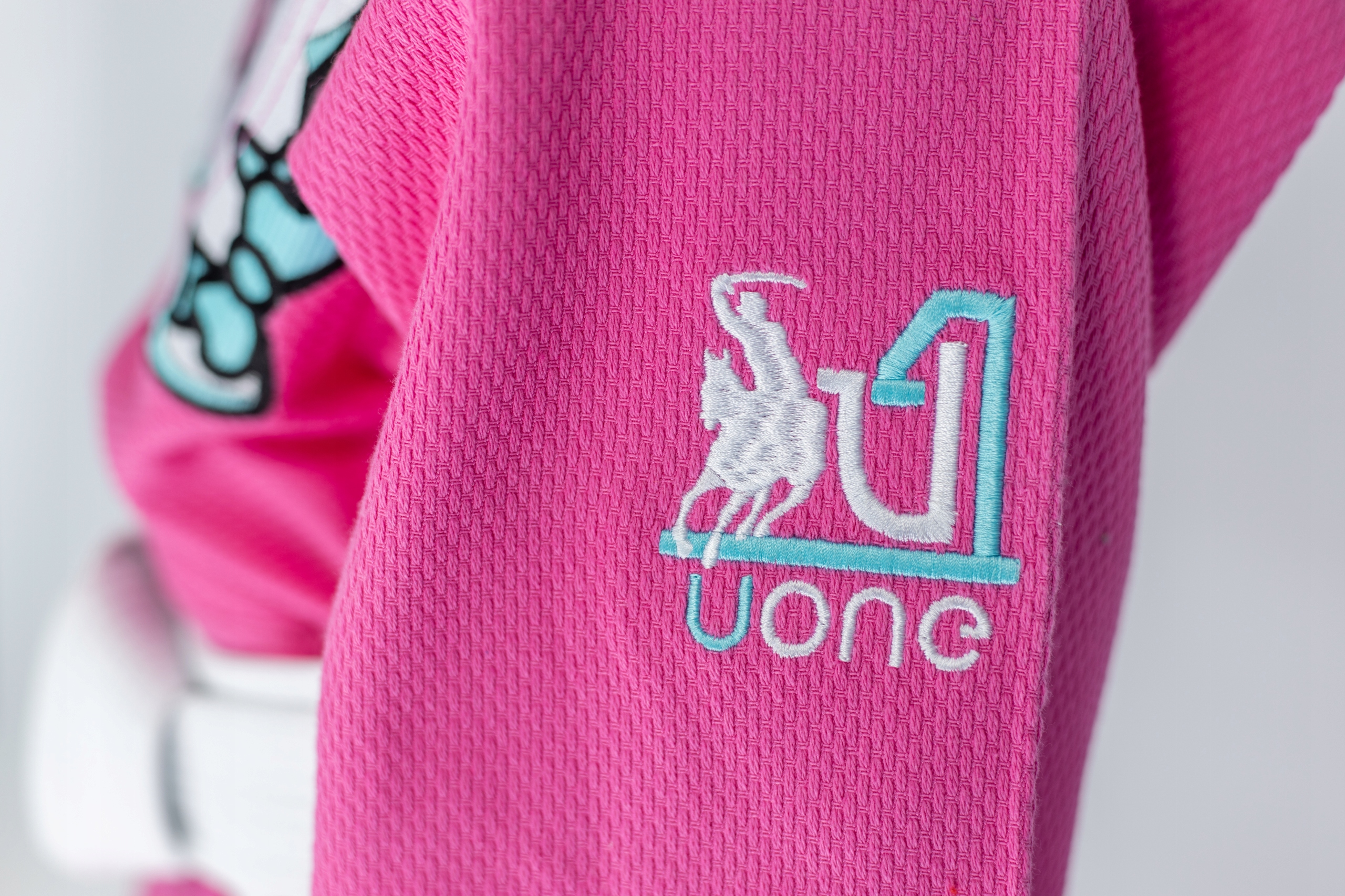 Strój sportowy judo dla dziewczynki | Judoga 140cm/350GSM różowa Rozmiar 140 cm