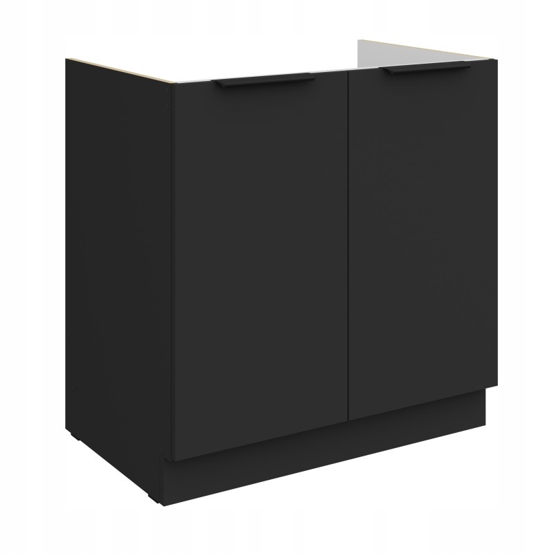 Kuchyňská skříňka pod dřez Modulo 80 černá Afm 2 stojící dveře