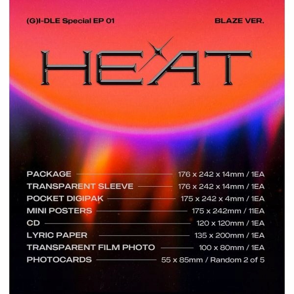 G)I-DLE - HEAT (Premium Sleeve FLARE Ver.)