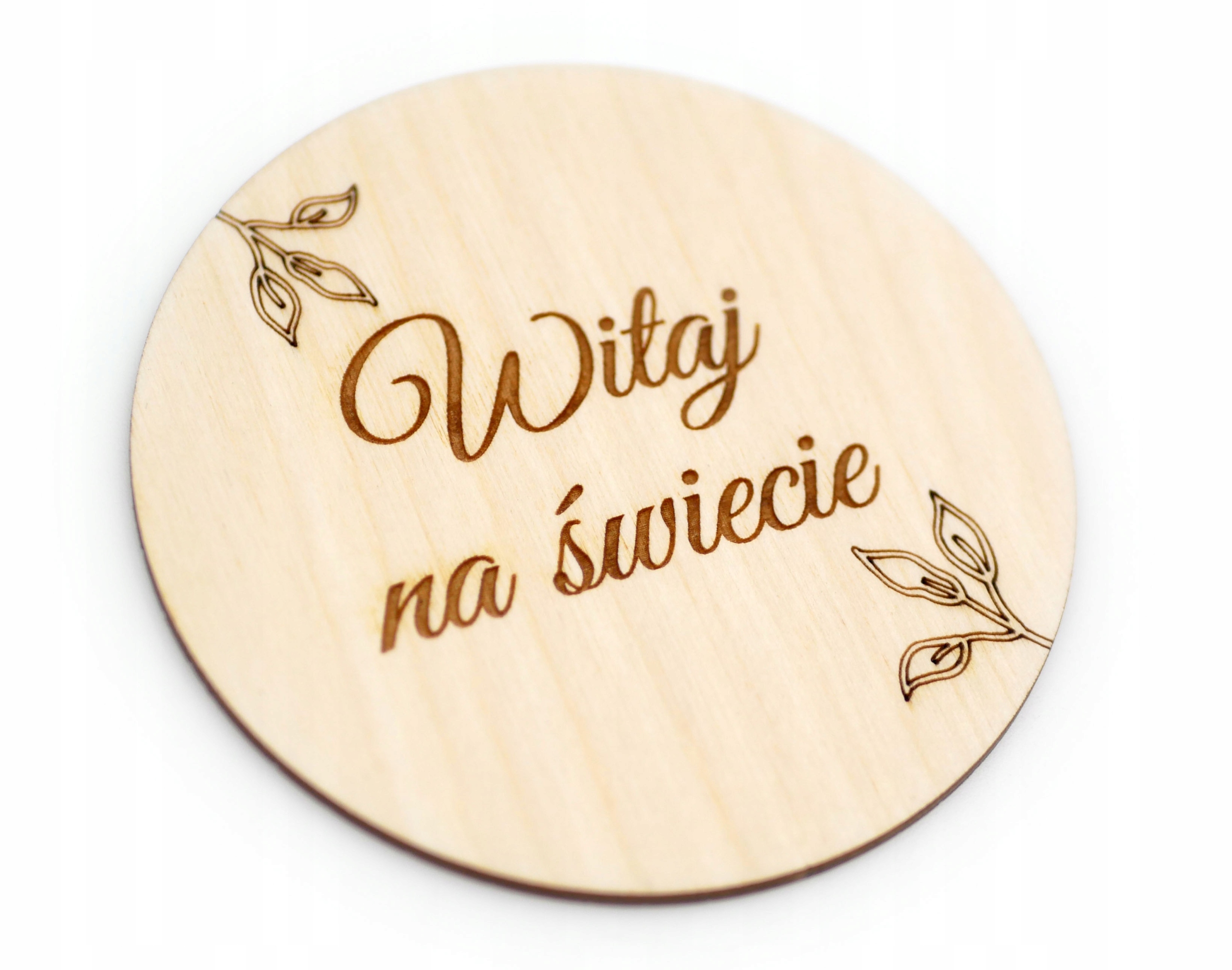 

Tabliczka do zdjęć Witaj Na Świecie Grawer