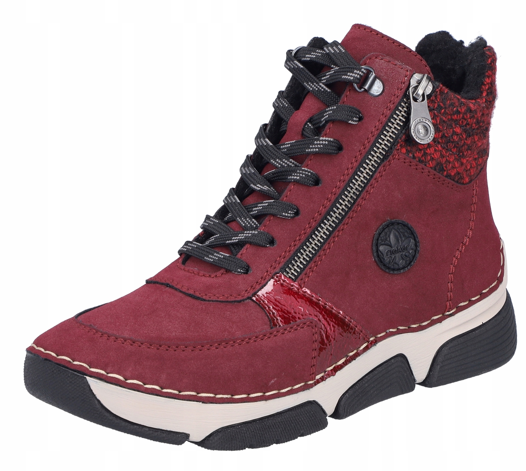 Rieker 45960-35 vel.38 vínové boty kotníkové boty