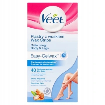 Veet Easy-Gelwax Náplasti s voskem pro depilaci 40