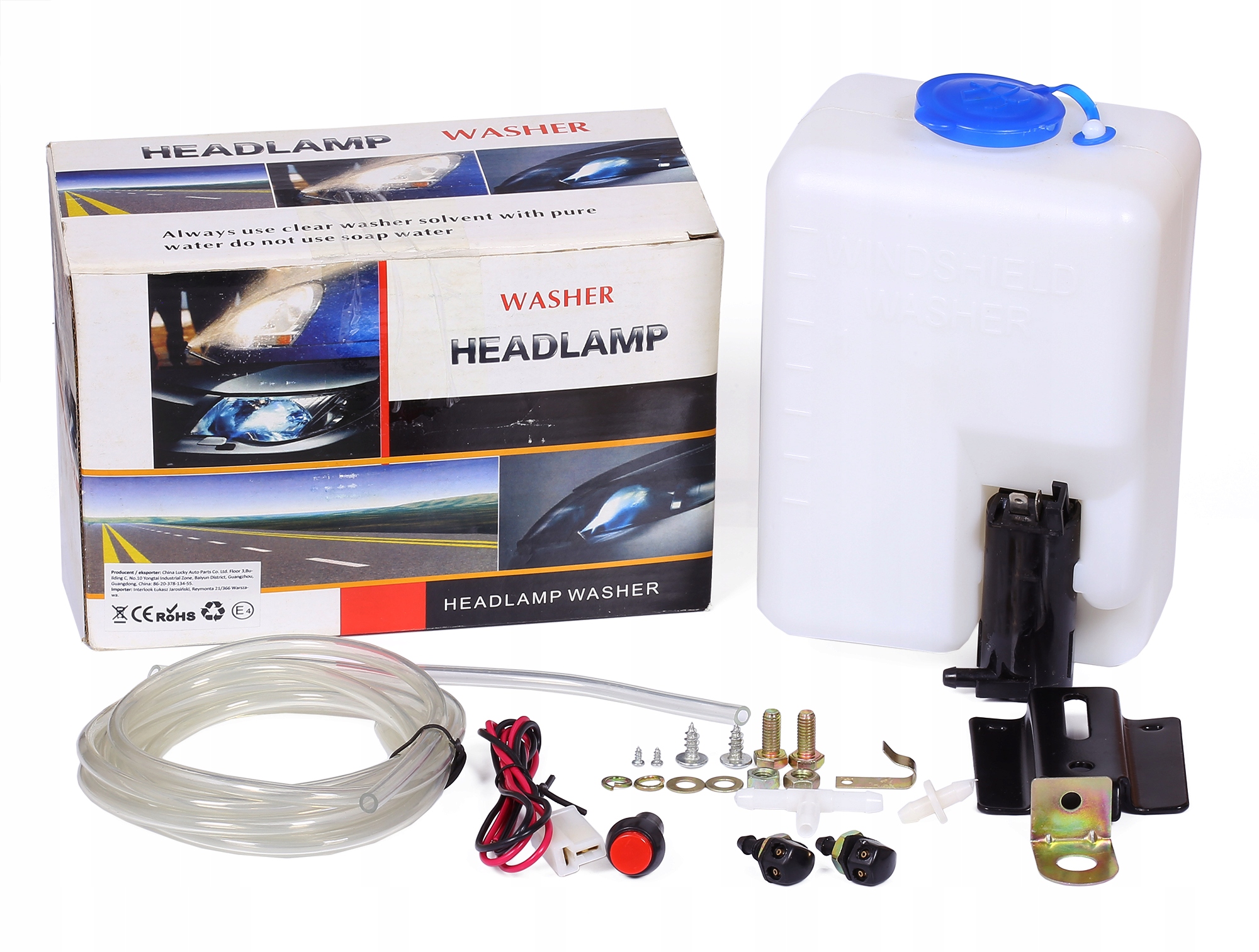 UNIWERSALNY ZESTAW SPRYSKIWACZY SZYB REFLEKTORÓW