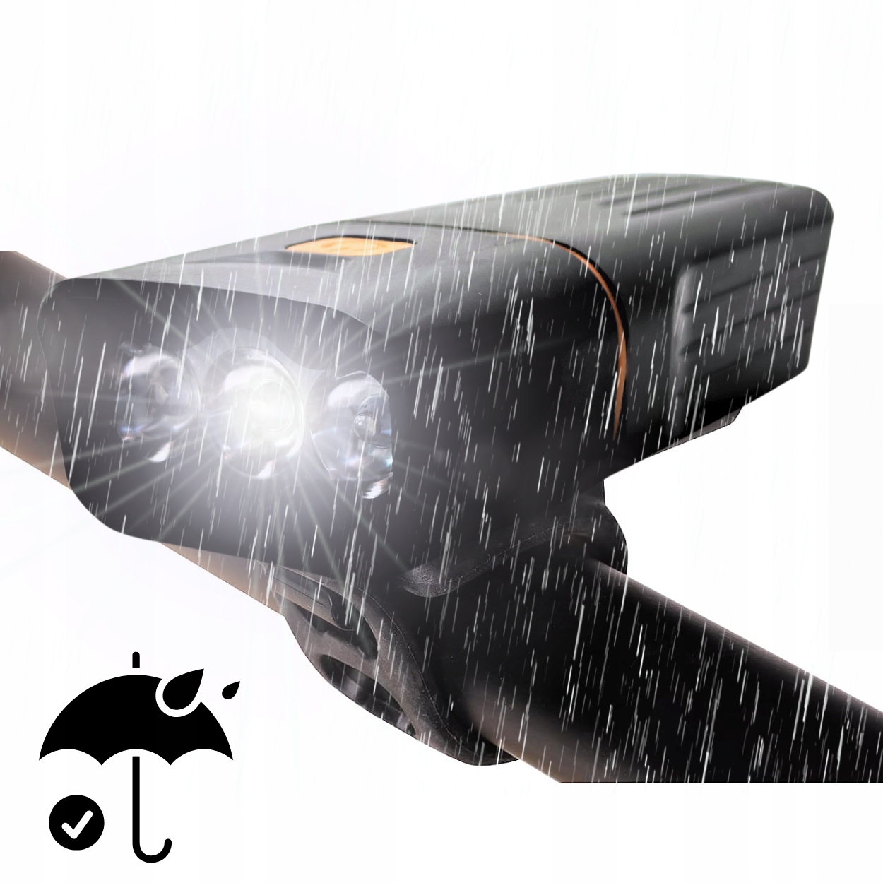 LAMPKA ROWEROWA LED TYŁ PRZÓD DO ROWERU POWERBANK Zasilanie akumulator