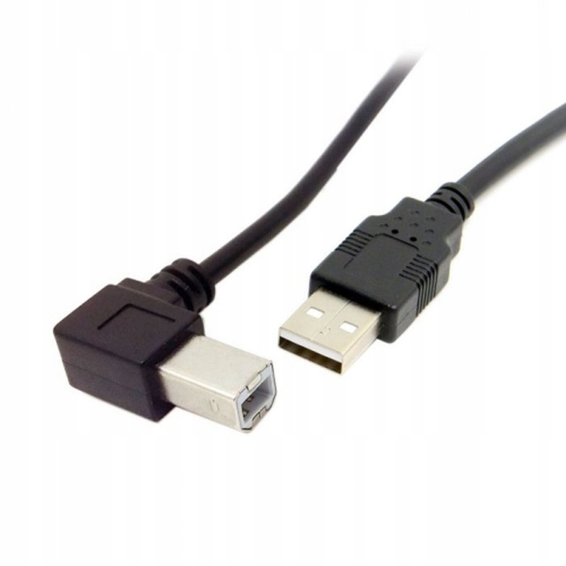 

Kabel kątowy Usb 2.0 do drukarki Am - Bm Lewy 2M