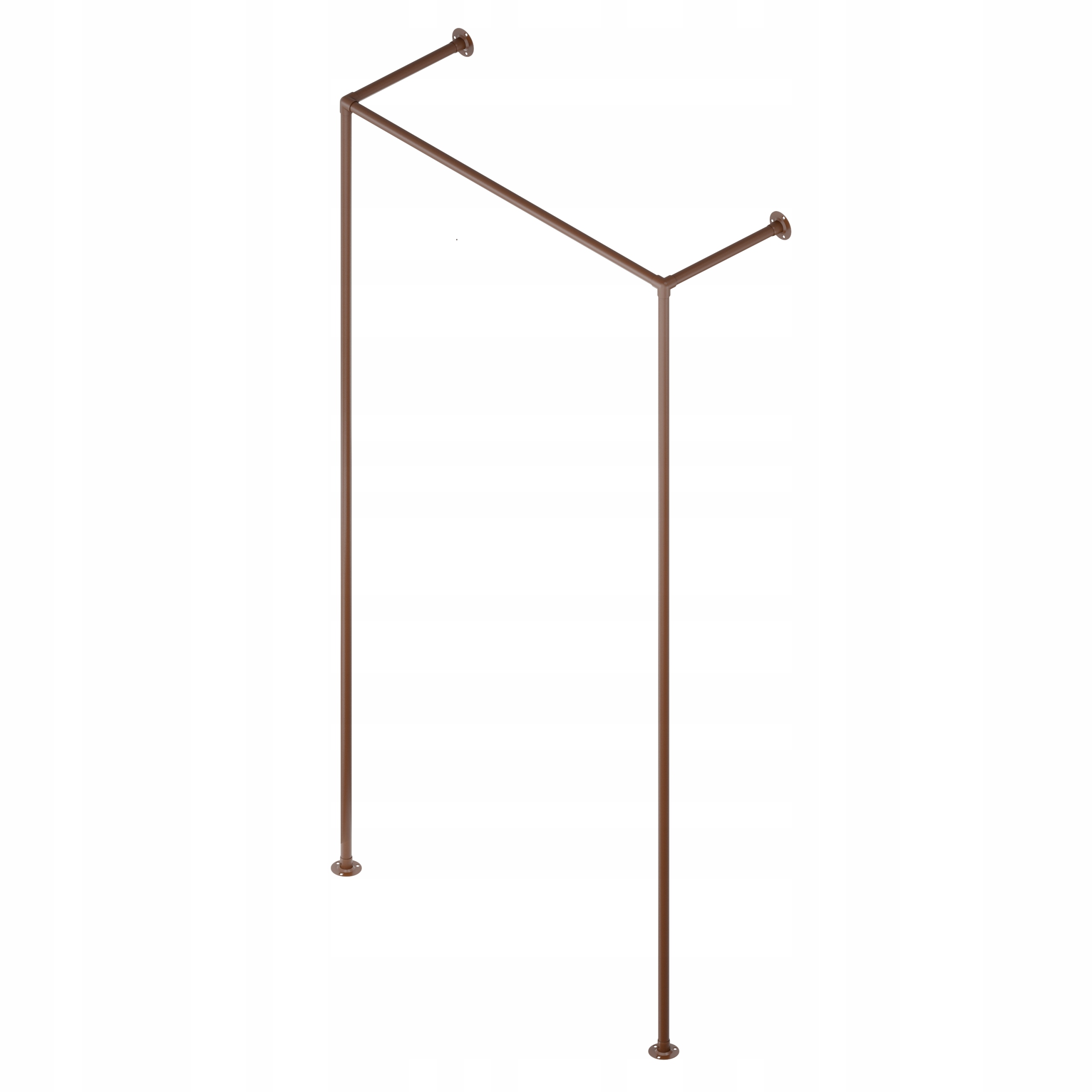 Věšák Na Oblečení Loft 203x102 cm 25 mm Hotse Hnědý