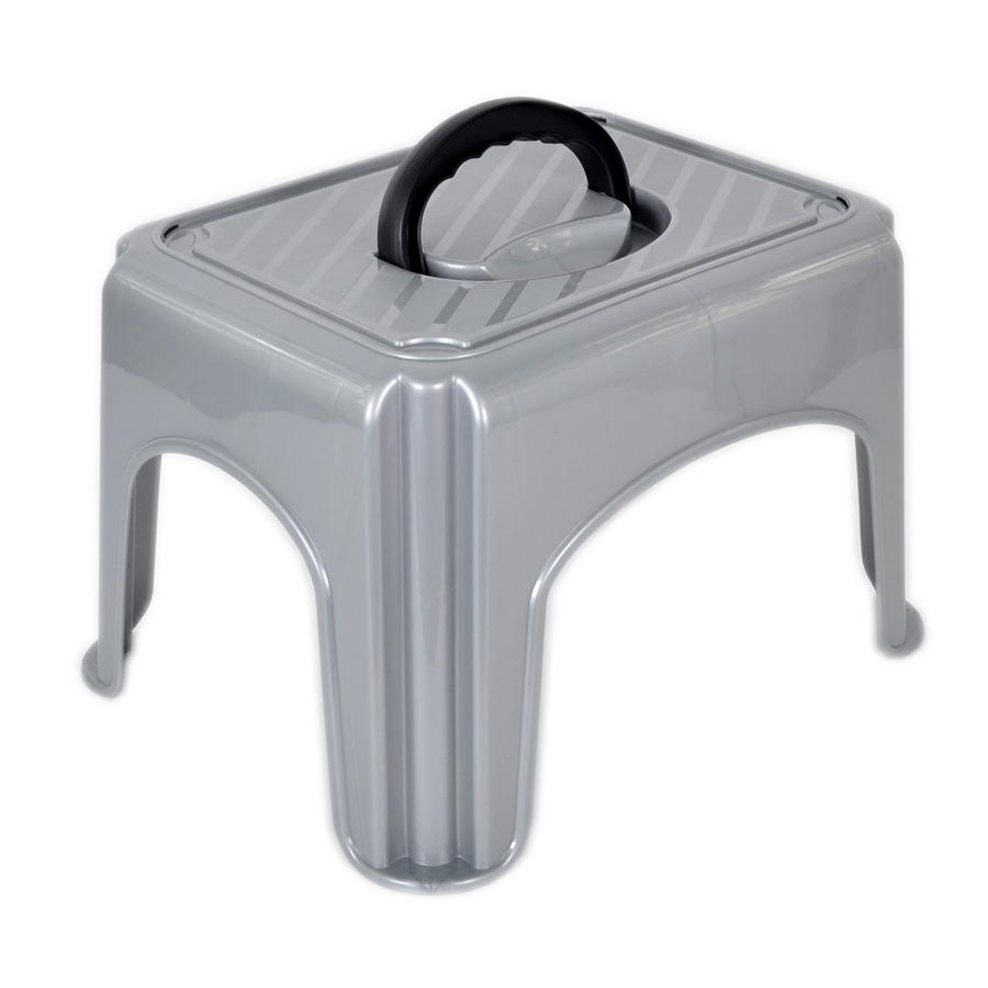 Taboret z rączką srebrny 2080-24