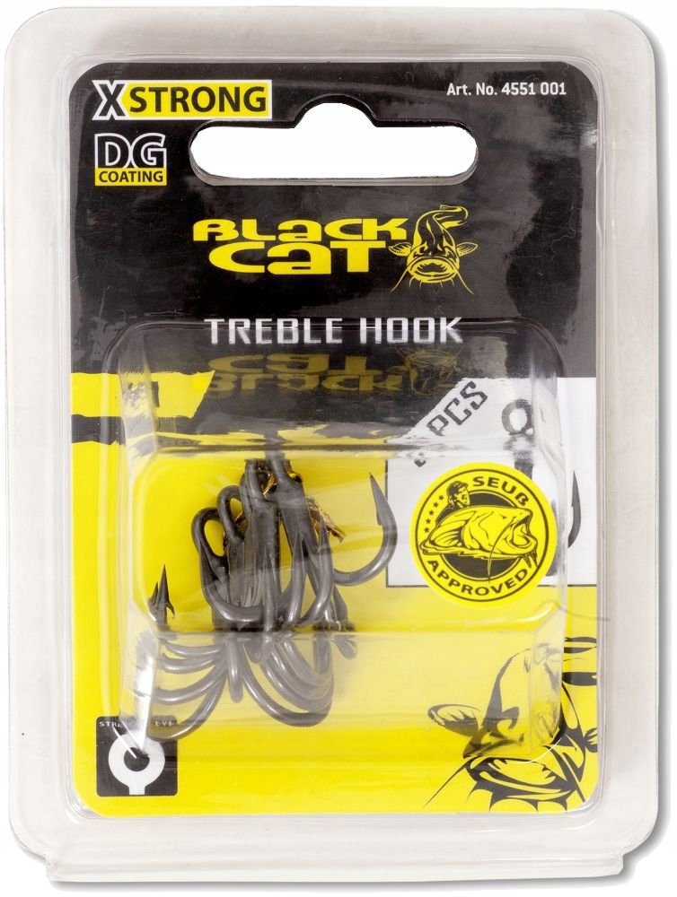Kotwica Black Cat Treble Hook NR.3/0 4551300