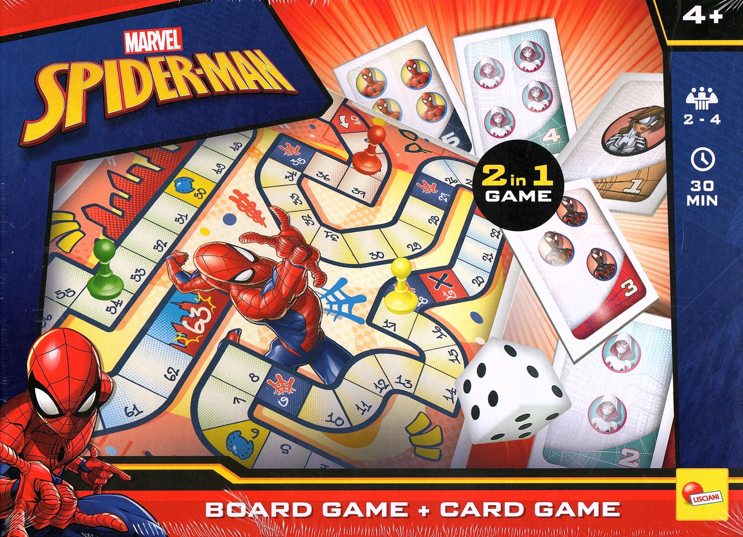 Gra planszowa Spider- Man Planszowa Gra 2w1 Lisciani