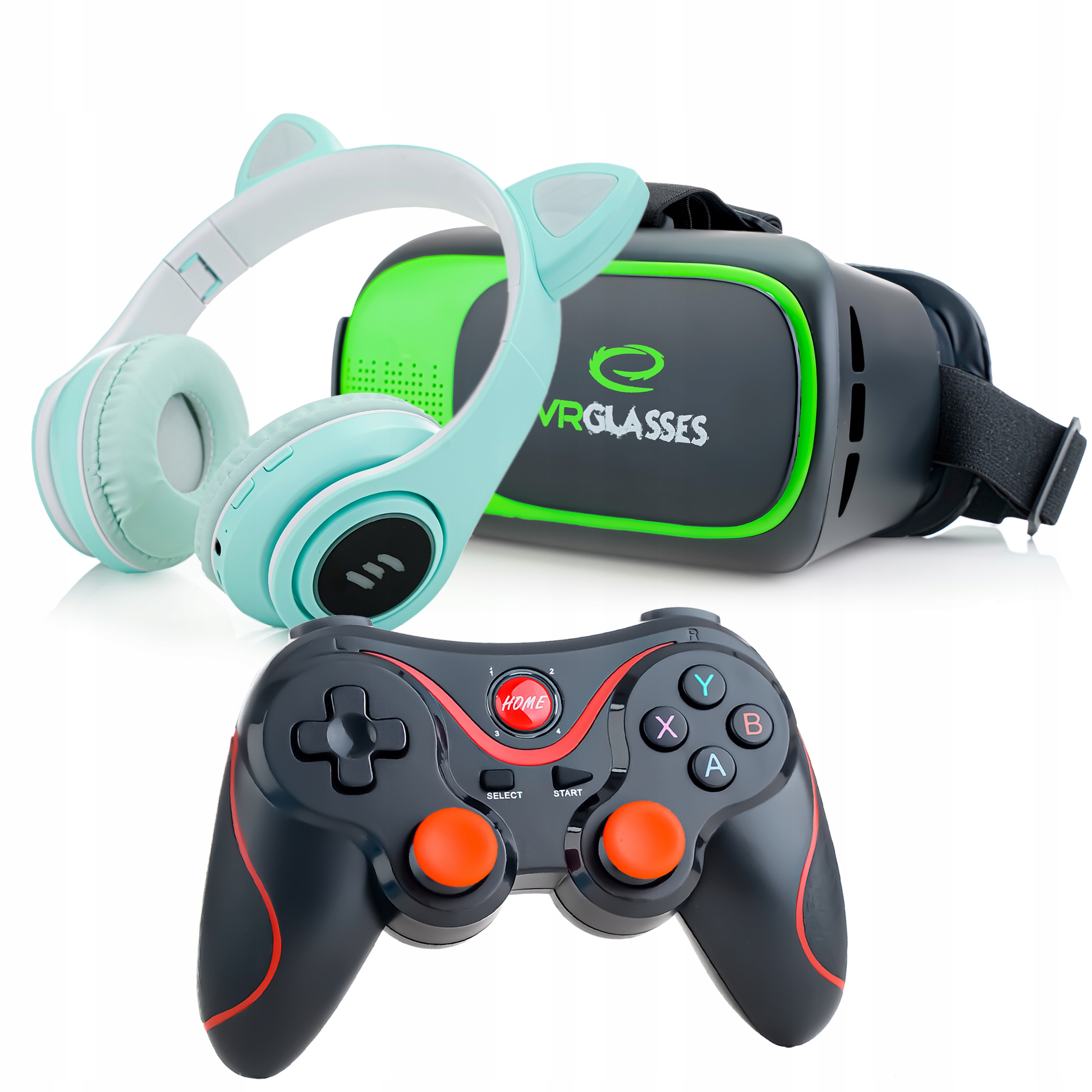 OKULARY VR GOGLE DO TELEFONU+ KONTROLER BLUETOOTH