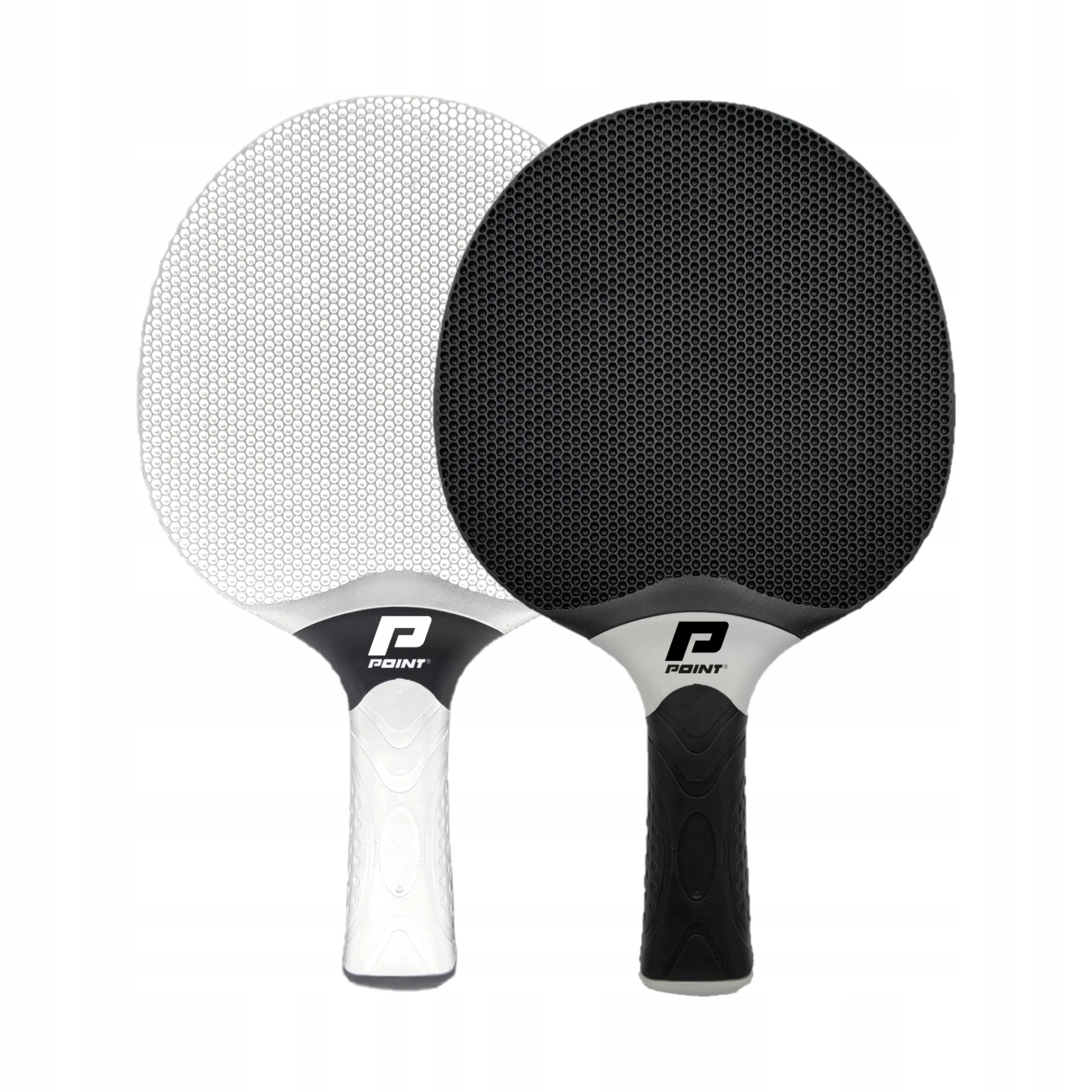 Zestaw rakietek OUTDOOR POINT SCHOOL BLACK/WHITE + 10 piłeczek Marka Point