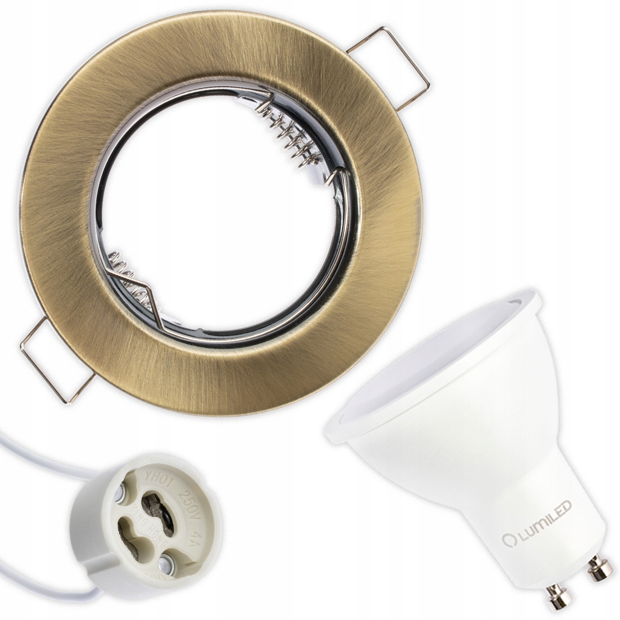 

Zestaw Oprawa Halogenowa Antyk Led GU10 3W