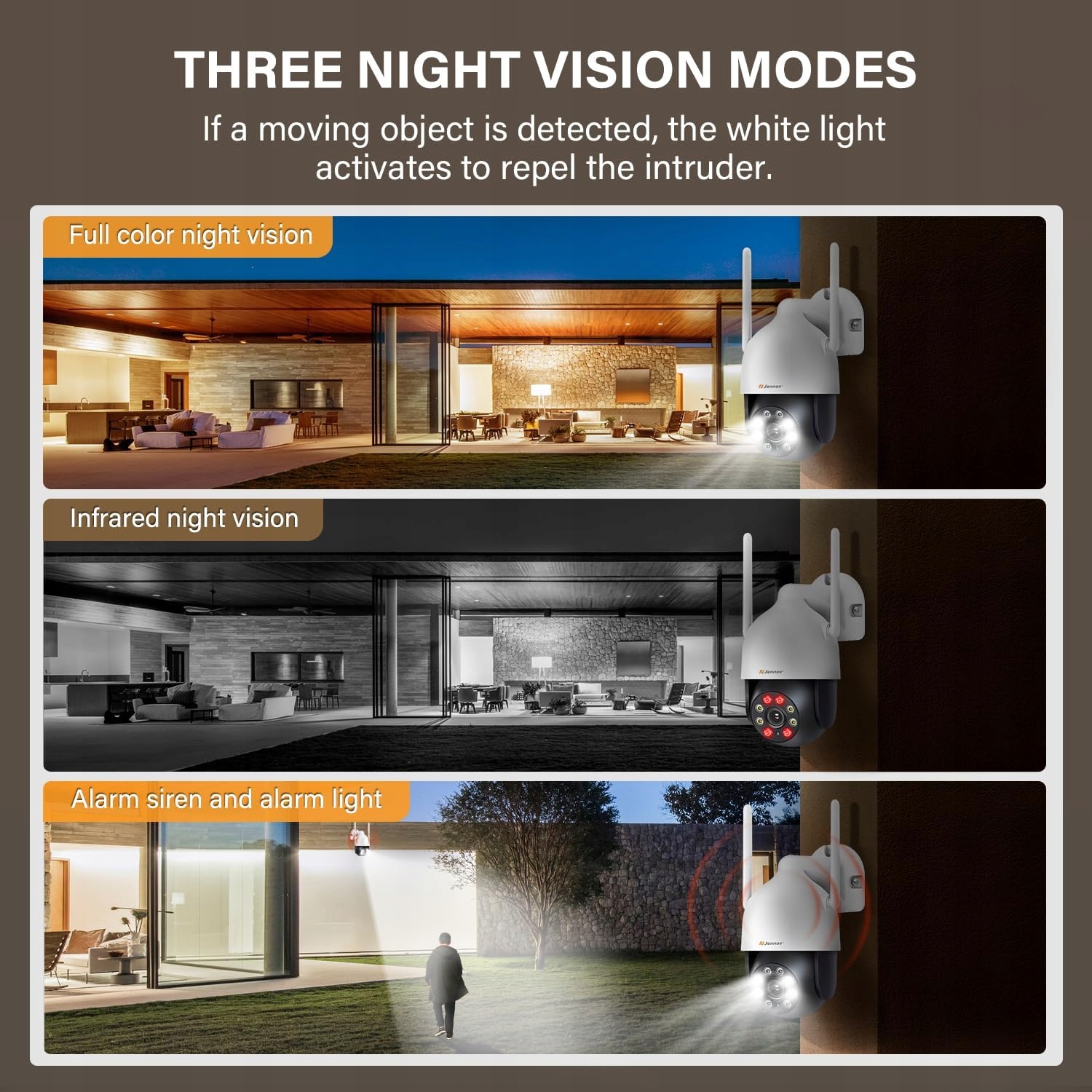 KAMERA WIFI IP SMART ZEWNĘTRZNA OBROTOWA FULL HD 2MP 1080p ZOOM 4x DETEKCJA Obudowa kompaktowa (box)