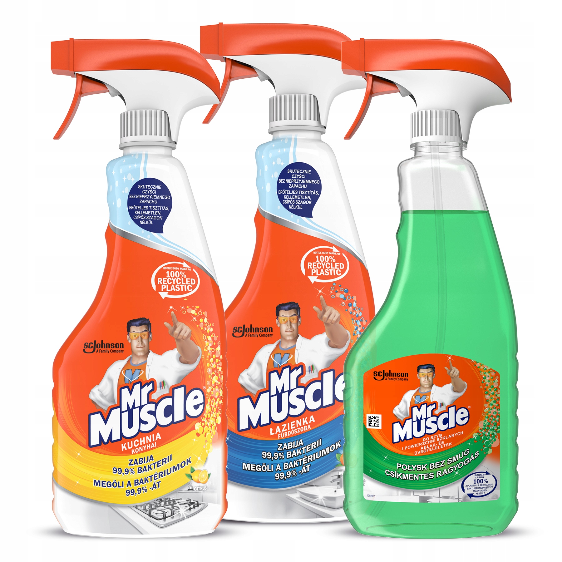 

Mr Muscle Zestaw Płyn do szyb łazienki kuchni domu