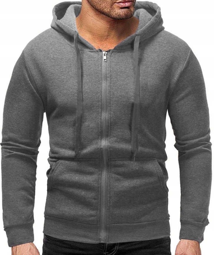 

Bluza Męska Rozpinana Kieszenie Ciepła