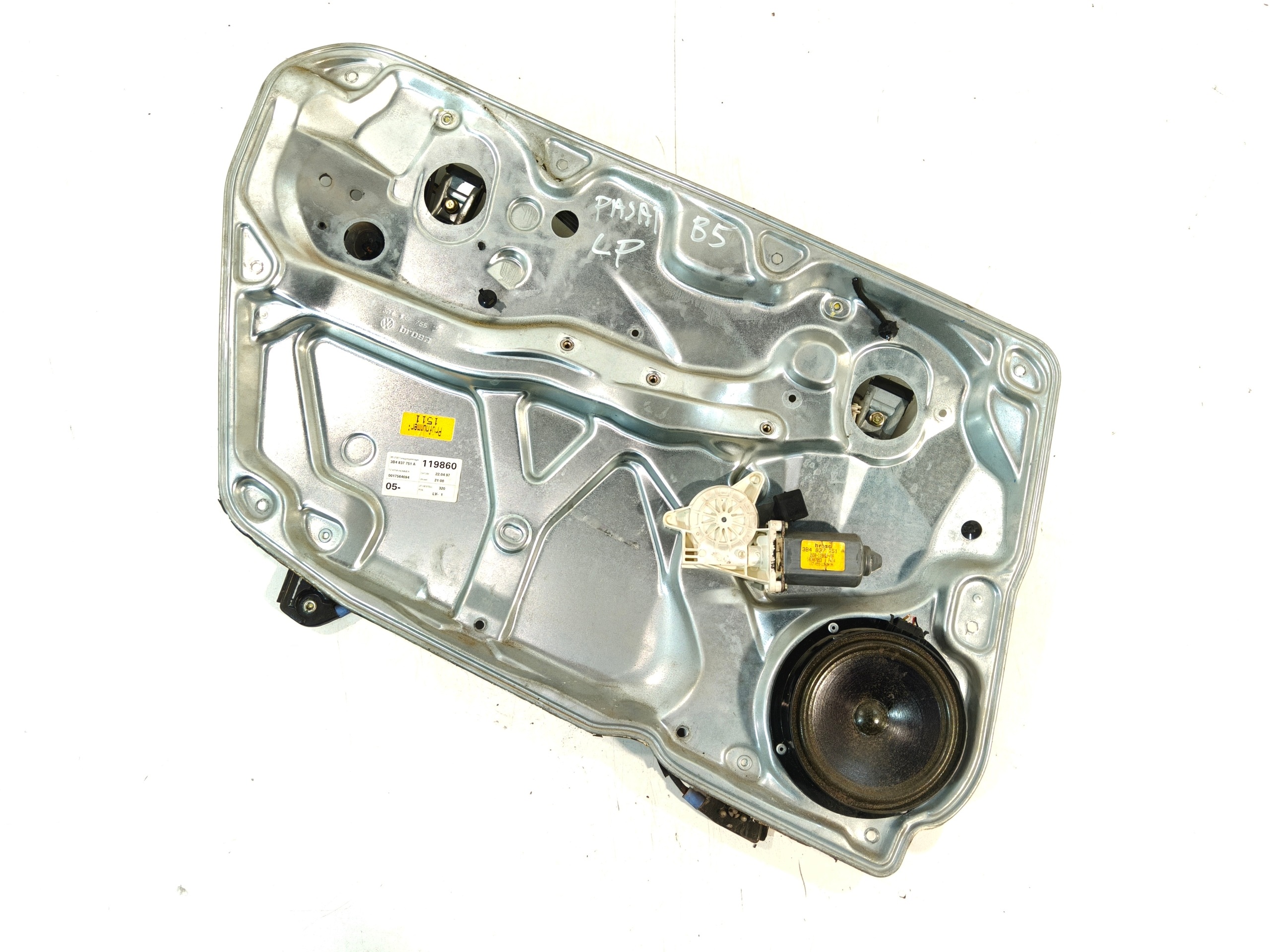 mechanism windows left front OE 3B4837751 VW PASSAT B5 96-05