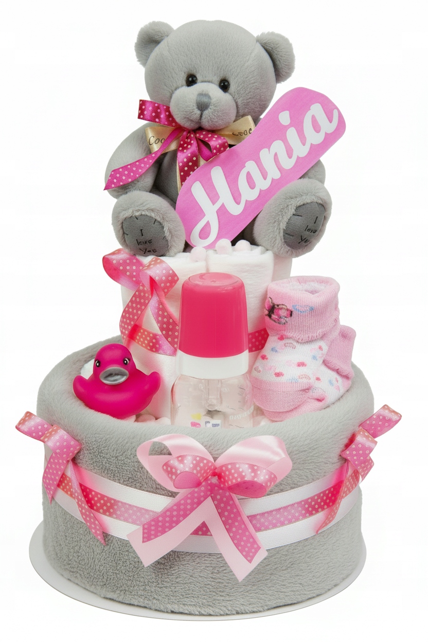 Dort z plenek Pampers 2 Medvídek šedý růžový
