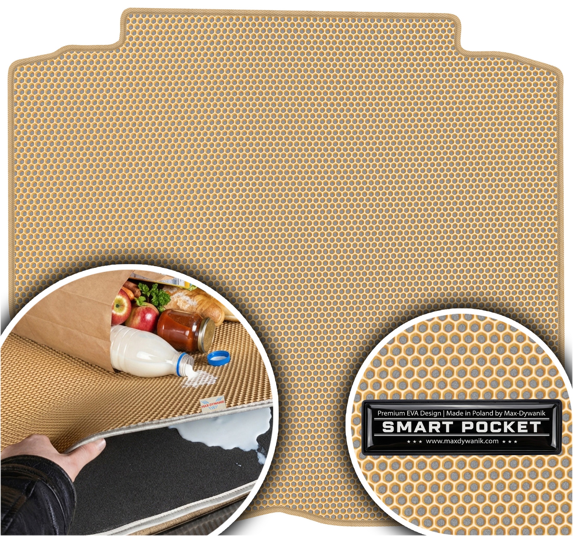 Citroen C6 I Sedan 2005-2012 Vložka batožinového priestoru Eva Smart Pocket Béžová