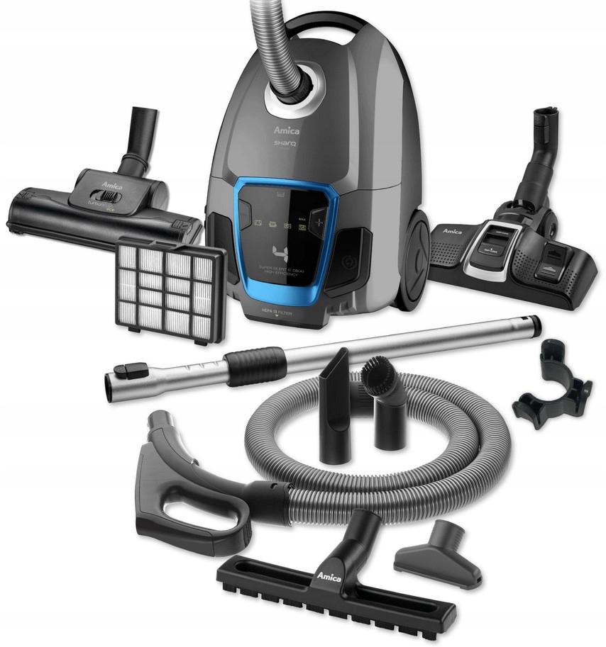 Odkurzacz workowy Amica Sharq VM7012 720W Worek 3,5L Regulacja mocy ssania