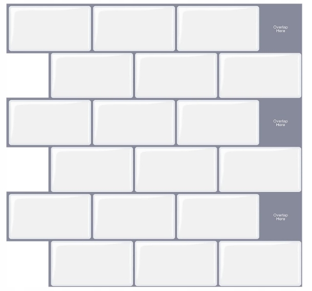 WoStick kuchenne winylowe płytki samoprzylepne 3D