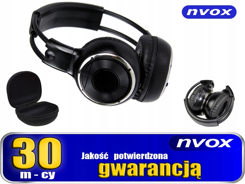 Słuchawki bezprzewodowe na podczerwień NVOX case Marka inna