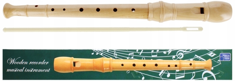 Flet drewniany prosty 8 otworów, Starpak