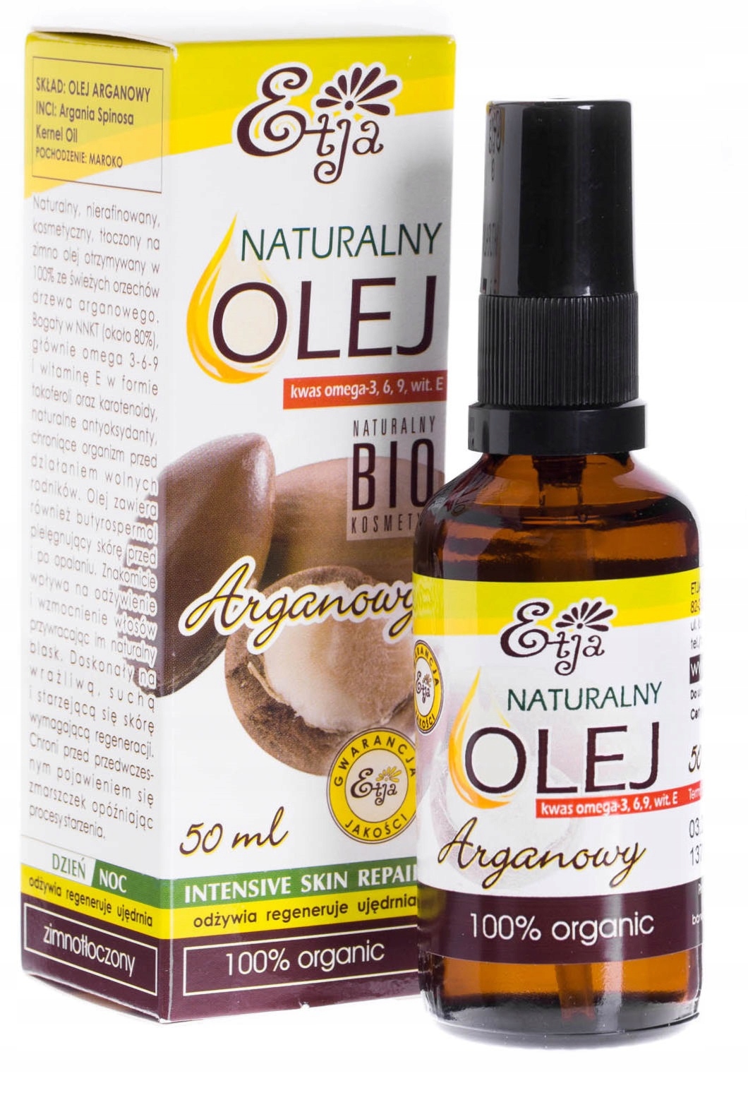 

Olej Arganowy Etja Płyn 50 ML Skóra Regeneracja