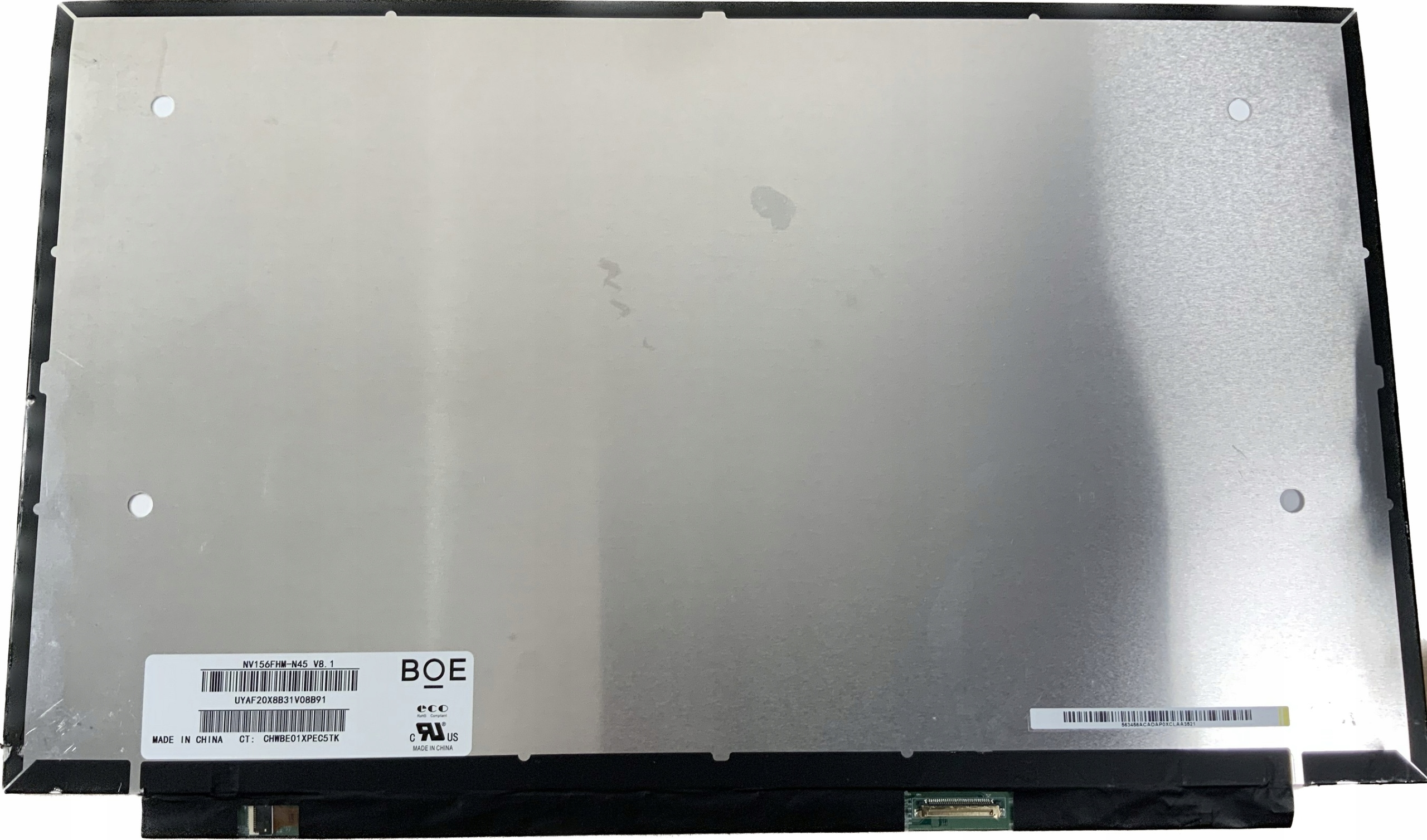 Schermo LCD LED FHD Da 15,6 Pollici 1920x1080 Per Laptop, NV156FHM-N45 V8.1, Connettore 30 Pin, Finitura Opaca, NON IPS, Senza Staffe