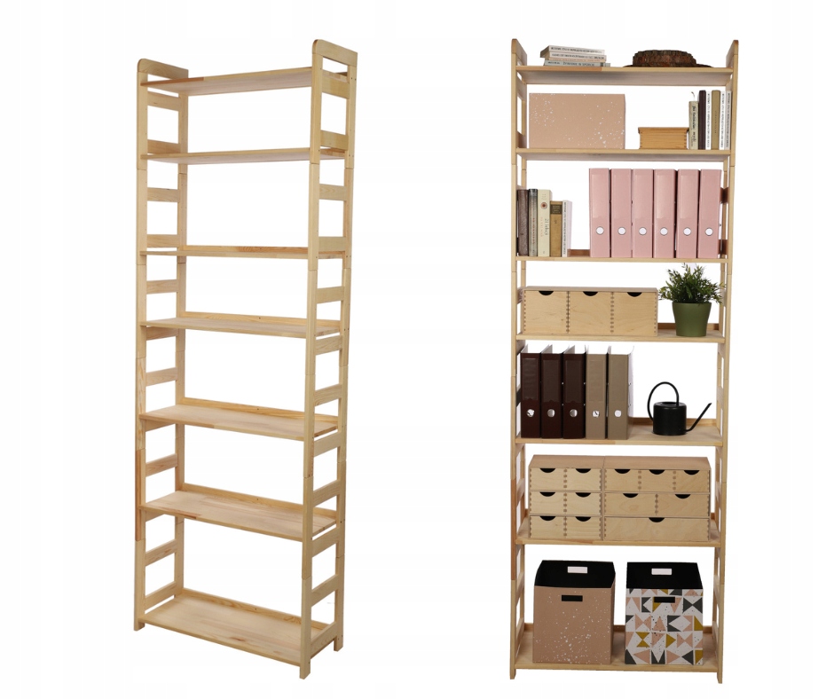 

Regał na książki Modułowy Berdo 236x80x34,4 7P