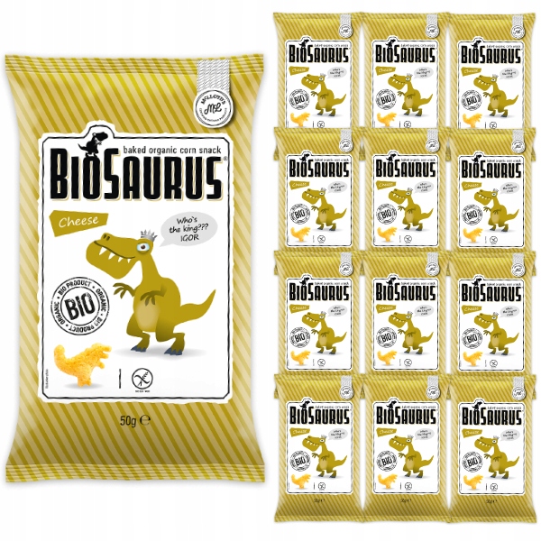 12x Bezlepkové křupky sýrovou příchutí Bio 50g