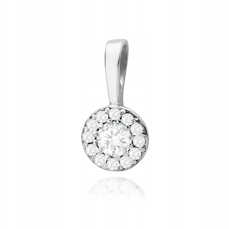 Přívěsek z bílého zlata s laboratorními diamanty 0,22 ct