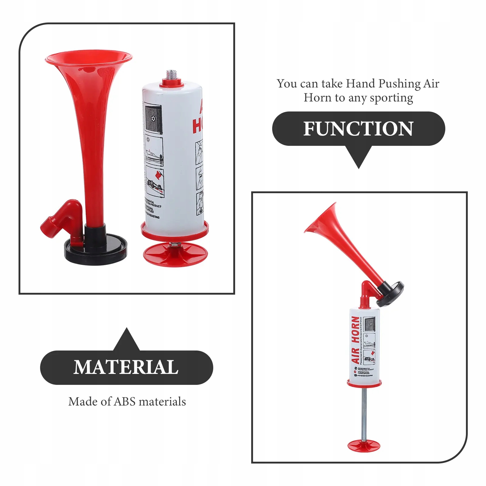 Handheld Cheer Air Horn Fans Horn Trąbka Ręka Marka inny