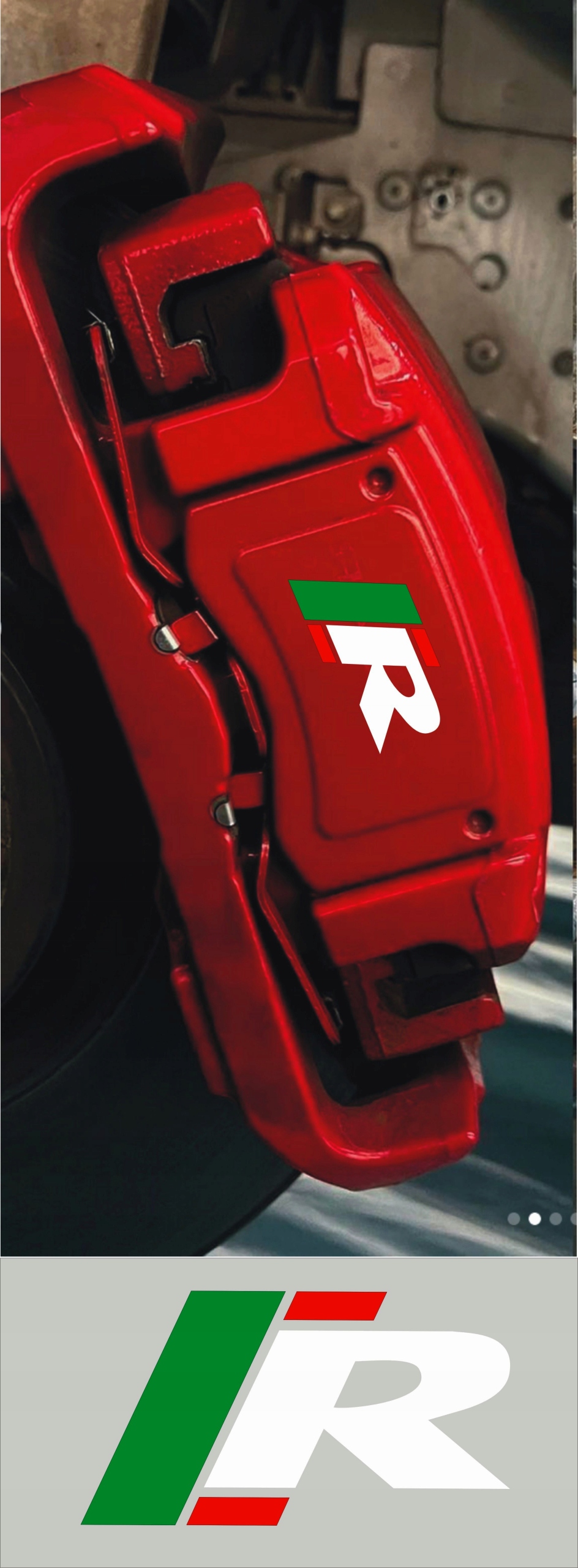 Jaguar R Naklejka Na Zacisk Przedni Hi Temp Hi Performance 8 Lat Biała