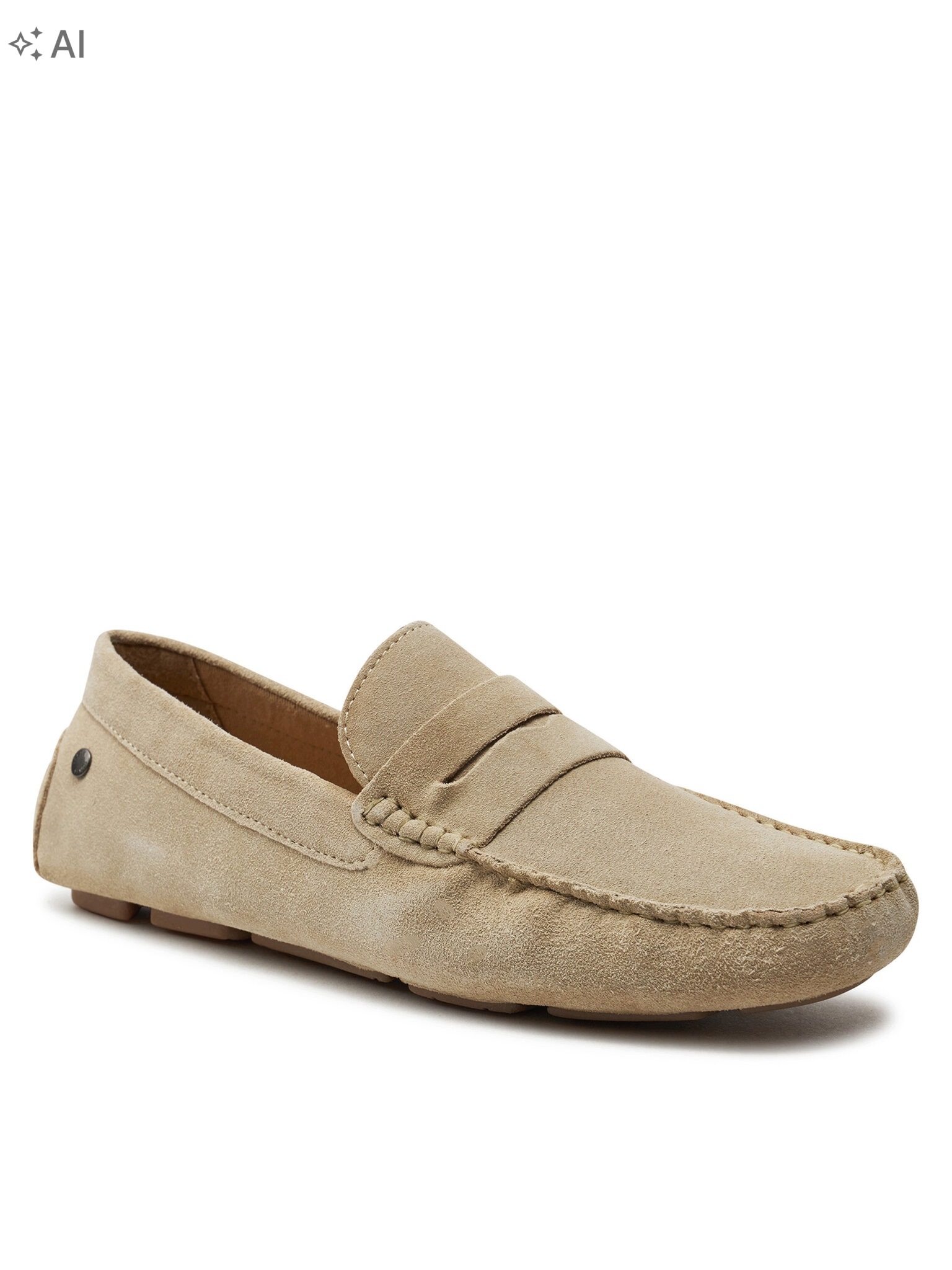 Jack&jones Béžové Semišové Mokasíny S Pánským Stylem 42 6PA