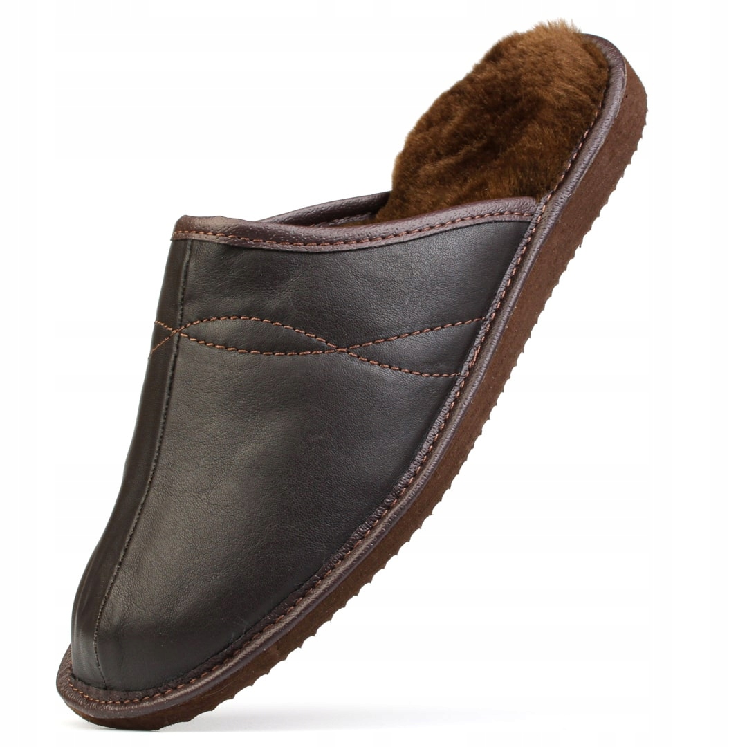 Papuče horské pánské pantofle kožené 1511 44