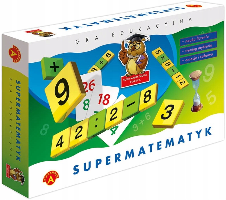 Gra Edukacyjna Supermatematyk Sowa Mądra Głowa Aleksander 4663